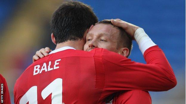 Gareth Bale and Craig Bellamy