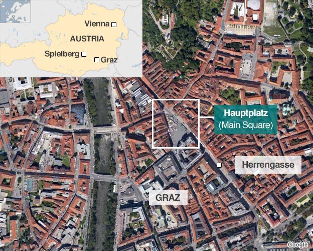 Map of Graz