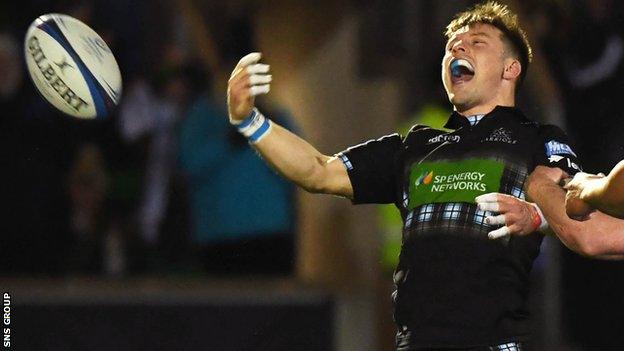 George Horne scored Glasgow's fifth try against Cardiff to wrap up the 33-24 win