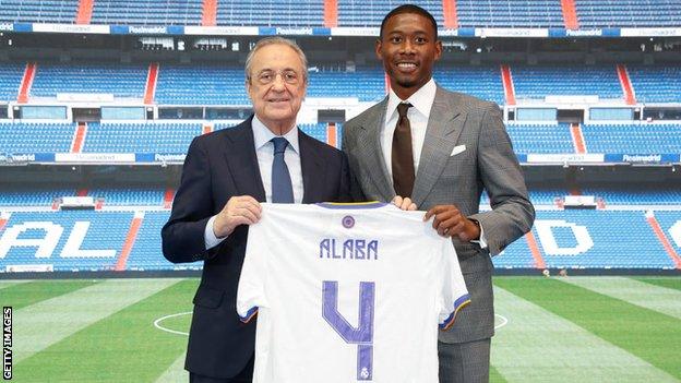 David Alaba and Florentino Perez