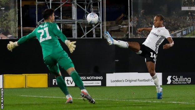Bobby Decordova-Reid scores against Derby