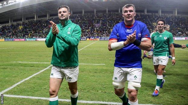 Robbie Henshaw and Peter O'Mahony