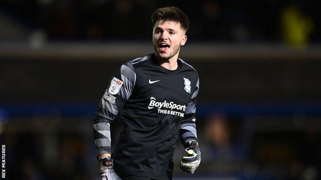 Birmingham City goalkeeper Matija Sarkic