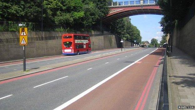 Red route in London