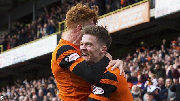 Dundee United celebrate