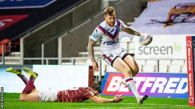 Tom Johnstone has scored nine Super League tries for Wakefield Trinity so far this season