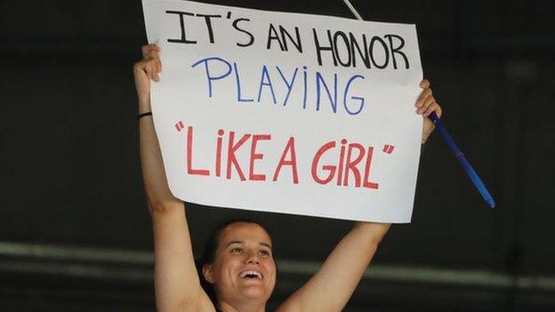 A fan sums up the changing attitudes towards women's football seen at the World Cup