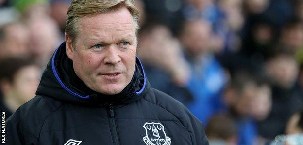 Everton manager Ronald Koeman