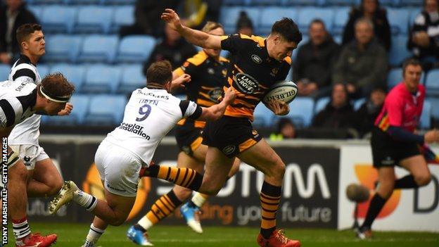 Ross Neal scored the first and set up the second try, inside the first 10 minutes of his Wasps debut against Bristol, then later claimed the bonus-point try