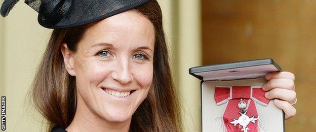 Casey Stoney receives an MBE