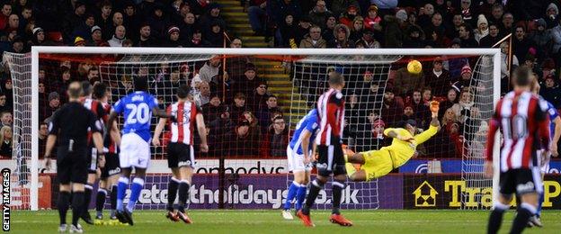 Jeremie Boga scores for Birmingham