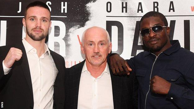 Josh Taylor, Barry McGuigan and Ohara Davies