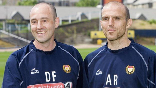 David Farrell and Alex Rae at Dundee