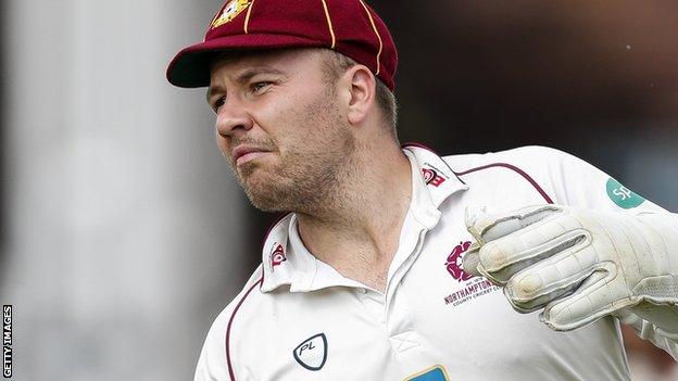 Adam Rossington in action for Northants