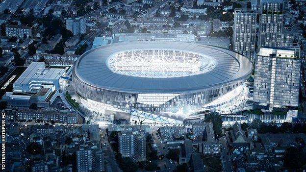 An impression of Tottenham's new ground