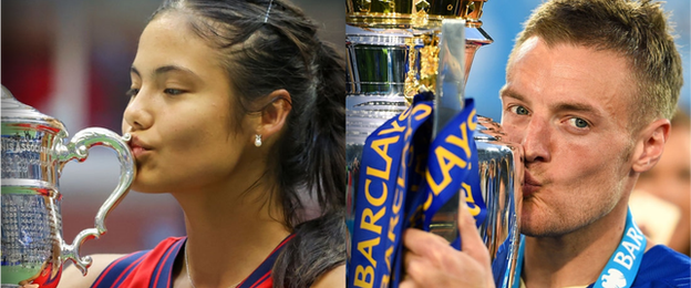 Emma Raducanu and Jamie Vardy