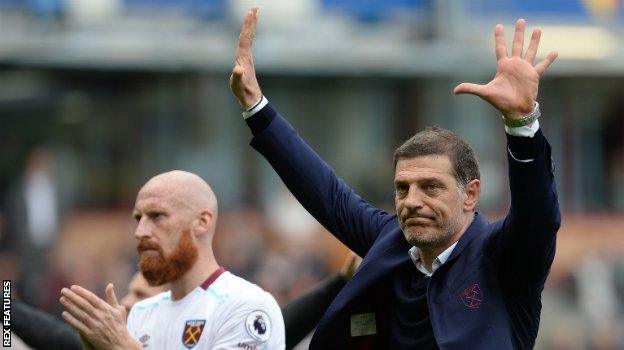 West Ham manager Slaven Bilic