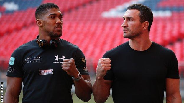 Anthony Joshua and Wladimir Klitschko