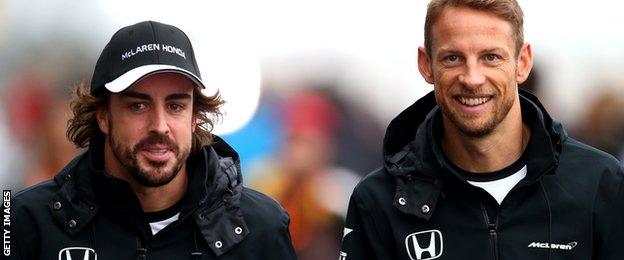 Fernando Alonso and Jenson Button