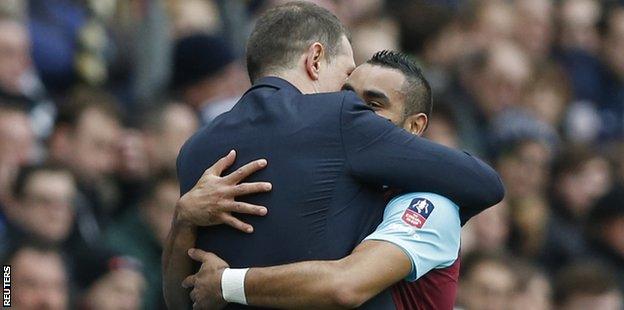 Slaven Bilic and Dimitri Payet