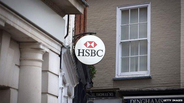 HSBC sign