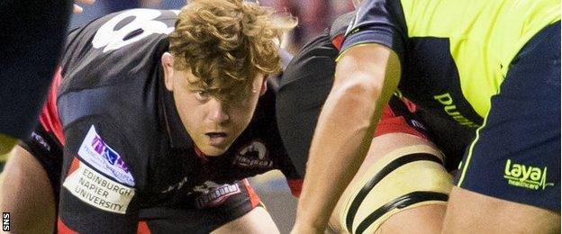 Kevin Bryce in action for Edinburgh against Leinster