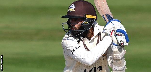 Amar Virdi batting for Surrey