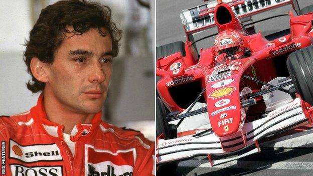 Ayrton Senna, Michael Schumacher