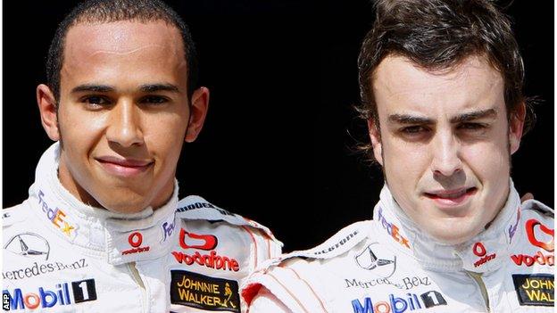 Lewis Hamilton and Fernando Alonso