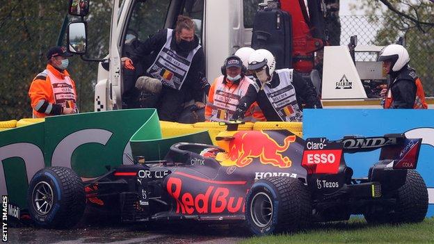 Sergio Perez at the Belgium GP