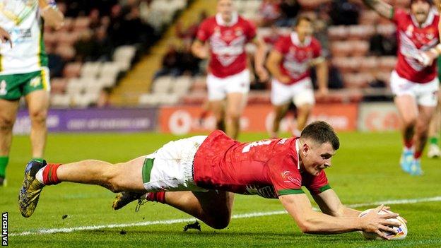 Rhodri Lloyd struck for Wales with the game's opening try