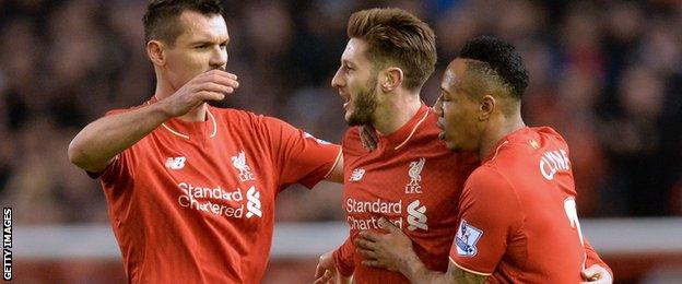 Dejan Lovren (left), Adam Lallana and Nathaniel Clyne (right) - all former Southampton players