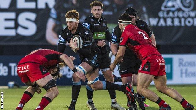 Rob Harley started Glasgow's 17-0 victory over Edinburgh at Scotstoun on 30 December