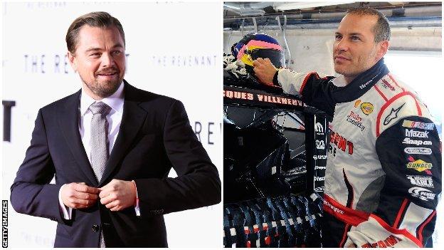 Leonardo DiCaprio and Jacques Villeneuve