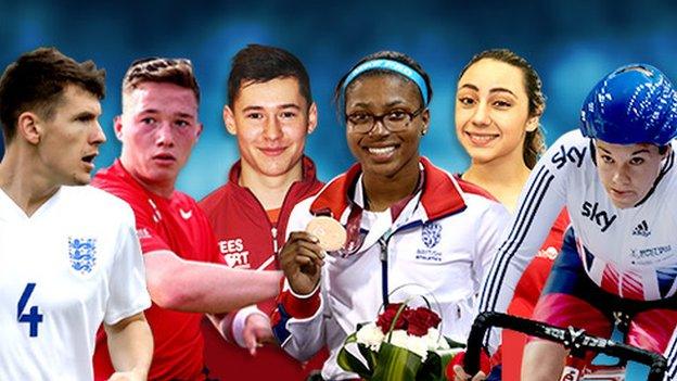 Matt Crossen, Alfie Hewett, Ross Wilson, Kare Adenagen, Charlotte Moore and Megan Giglia