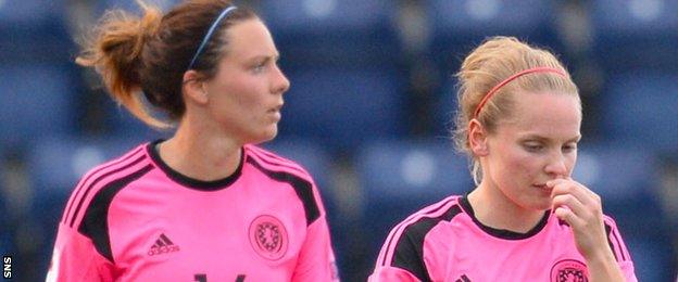 Scotland's Rachel Corsie and Kim Little