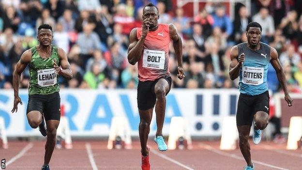 Usain Bolt wins in Ostrava