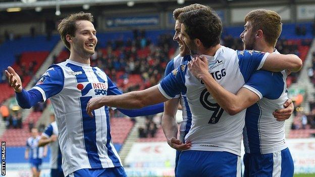 Wigan celebrate