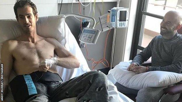 Andy Murray in hospital