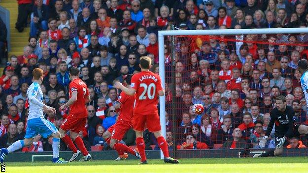 Jack Colback (left) scores