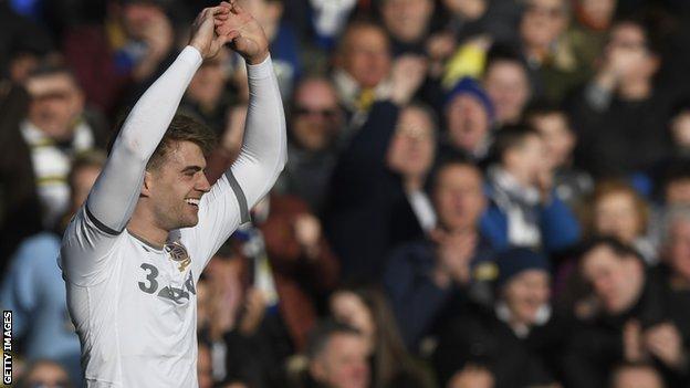 Leeds United striker Patrick Bamford