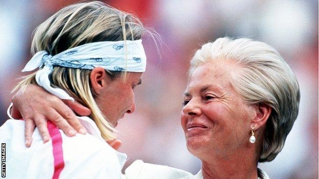 Jana Novotna and Duchess of Kent