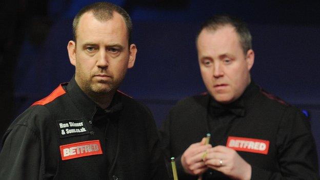 Mark Williams and John Higgins