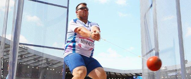 Chris Bennett finished 12th in the Commonwealth Games final