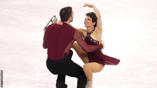 Meagan Duhamel and skating partner Eric Radford