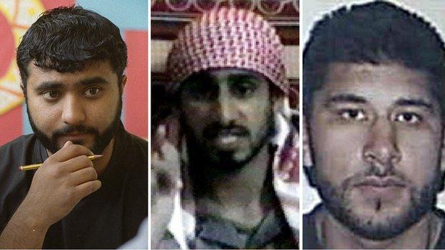 Mohammed Sidique Khan, Shehzad Tanweer and Hasib Hussain