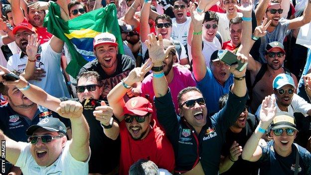 Brazilian GP fans