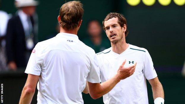 Andy Murray (right)