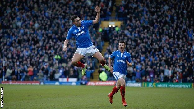 Gary Roberts celebrates scoring