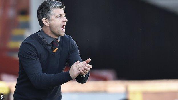 Motherwell manager Stephen Robinson